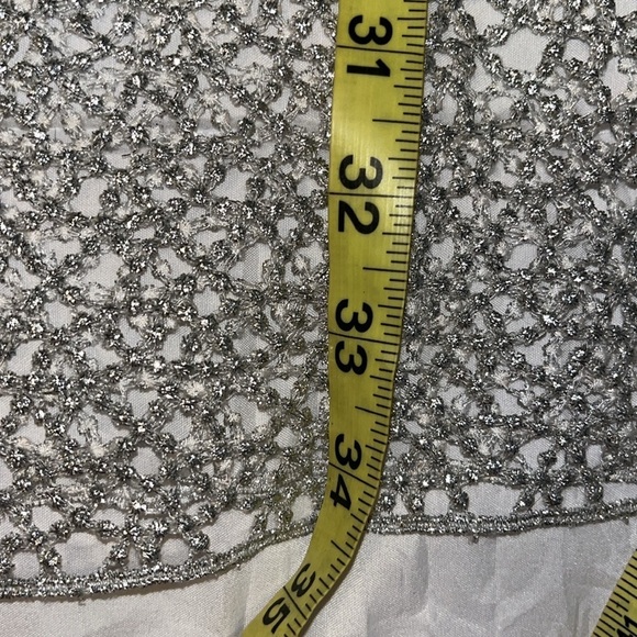 Ella Luna women’s embellished silver mini open mesh dress size XS - Picture 9 of 9